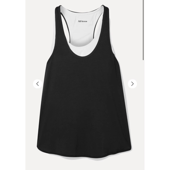 $85 Bandier All Access NYC Black Duet Tank Top in XS - Luxury Athleisure Top - Picture 13 of 15
